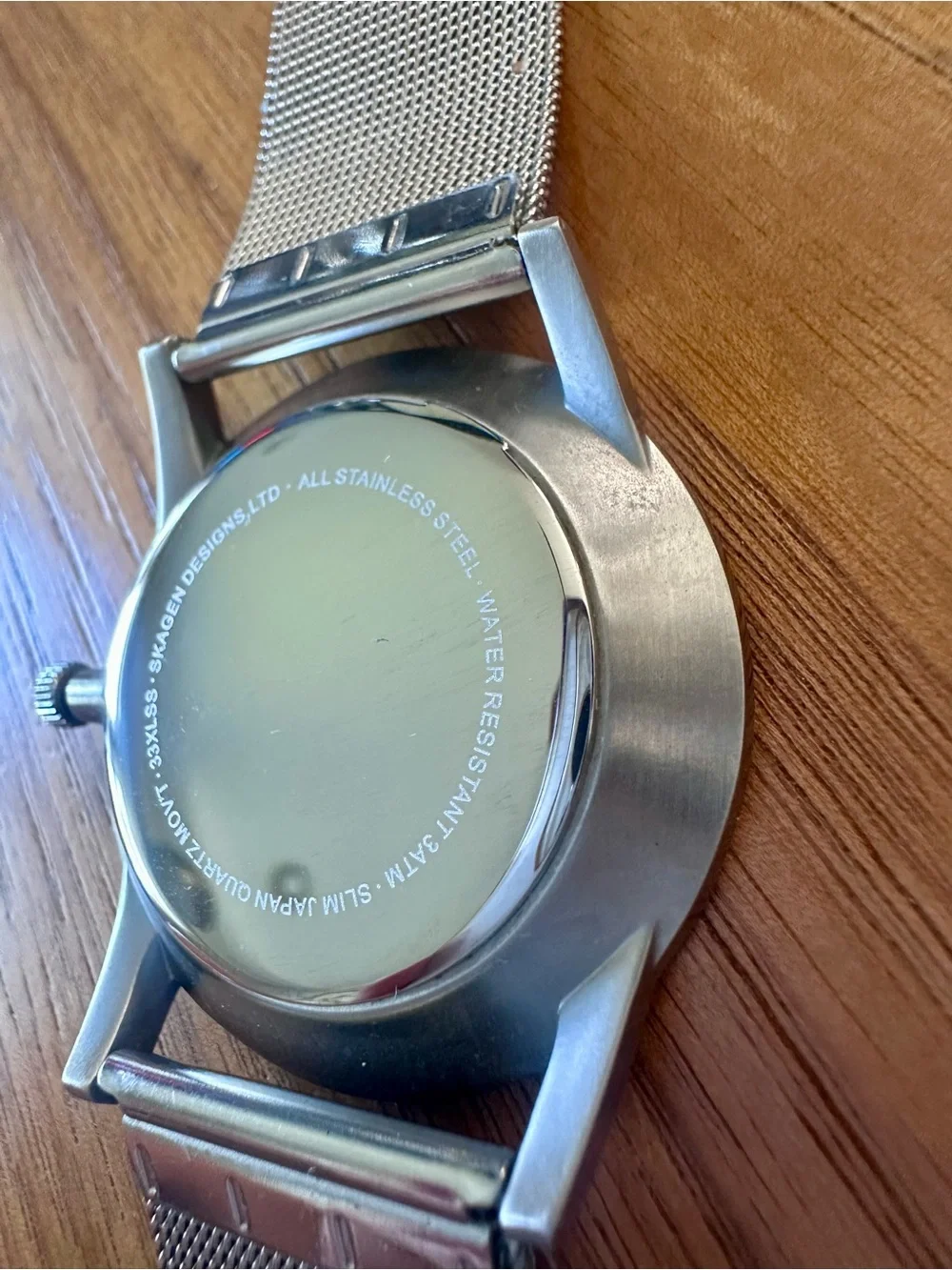 Skagen Silver Mesh Strap Minimalist Stainless Steel Watch
